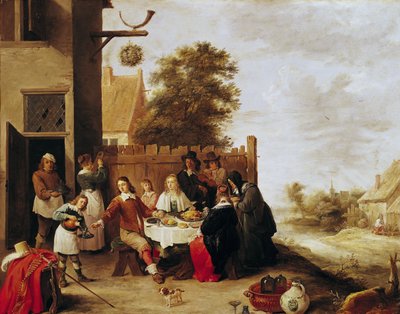 La festa del figliol prodigo, 1644 da David Teniers the Younger